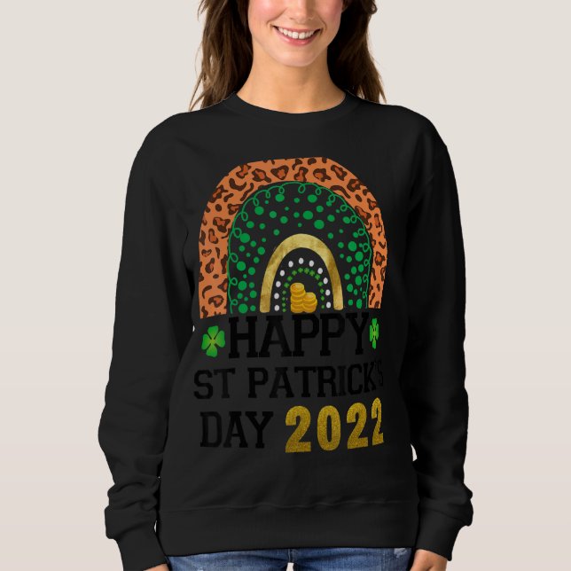 Sweatshirt Rainbow Patricks Heureux D'Être Un Enseignant Heur (Devant)