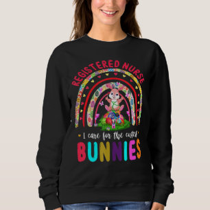 Sweatshirt Rainbow Rabbit Soin Pour Les Bunnies Les Plus Cute