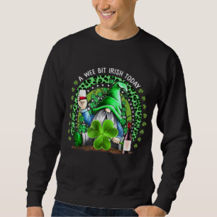 Sweatshirt Rainbow St Patrick's Day Irlandais Gnome Boire Vin