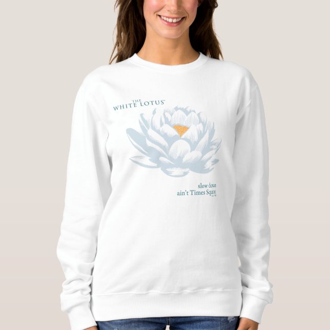 Sweatshirt Ralentissez, Ain’t Times Carré - Le Lotus Blanc (Devant)