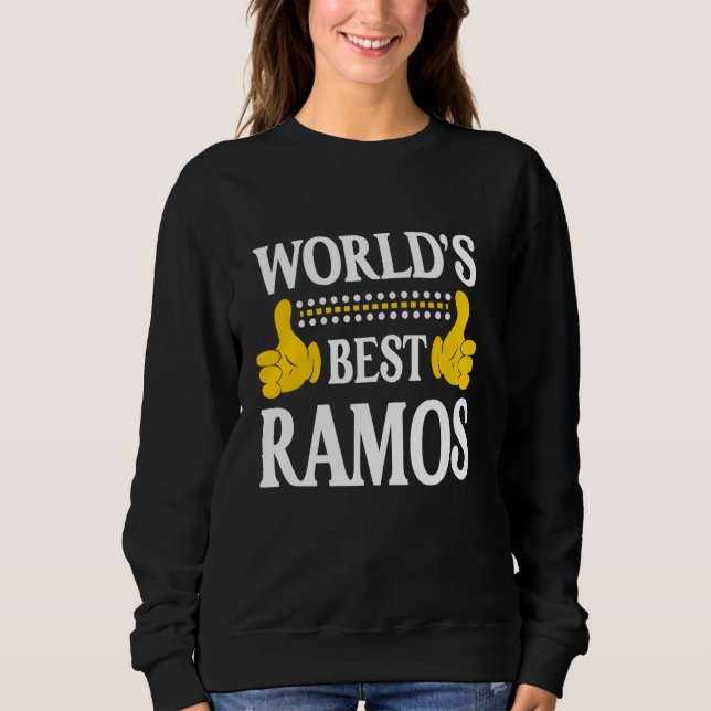 Sweatshirt Ramos Nom de famille Funny Team Famille Nom du mon (Devant)