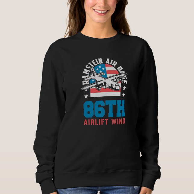 Sweatshirt Ramstein Air Base 86th Airlift Wing Germany Souven (Devant)