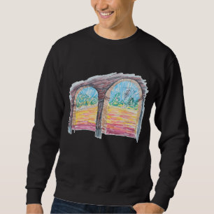 Sweatshirt Ranch arc-en-ciel
