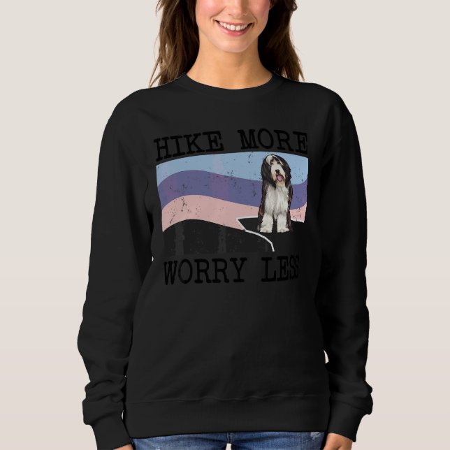 Sweatshirt Randonnée au Colley Barbu Plus de Préoccupations M (Devant)
