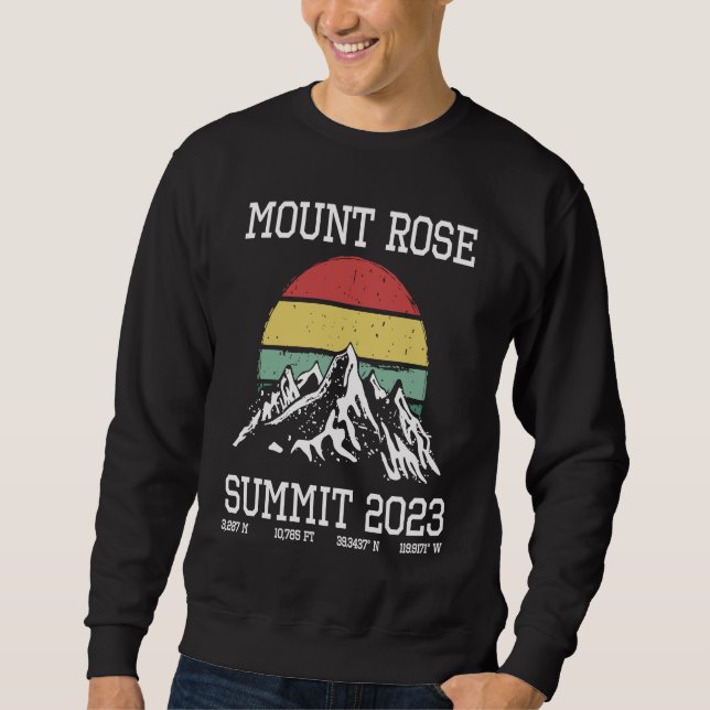 Sweatshirt Randonnée au sommet du Mount Rose Summit Club Hike (Devant)