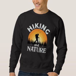 Sweatshirt Randonnée Et Nature Femme Hiker Retro Sunset