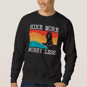 Sweatshirt Randonnée Plus Inquiète Moins Anglais Toy Spaniel 