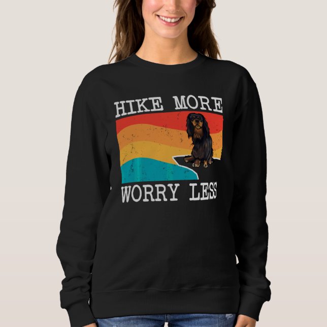 Sweatshirt Randonnée Plus Inquiète Moins Anglais Toy Spaniel  (Devant)
