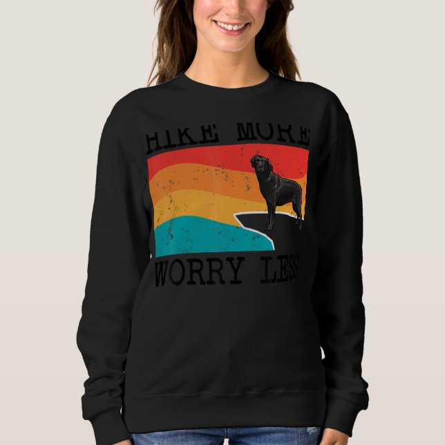 Sweatshirt Randonnée Plus Inquiète Moins Bleu Merle Dane Grap (Devant)