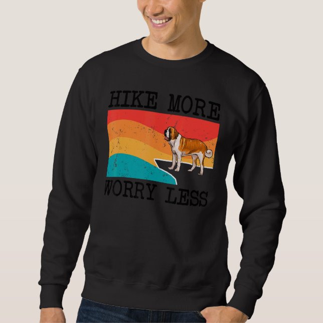 Sweatshirt Randonnée Plus Inquiète Moins St Bernard Graphic R (Devant)
