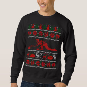 Sweatshirt Rangées De Stones De Curling Curler & Curling Team