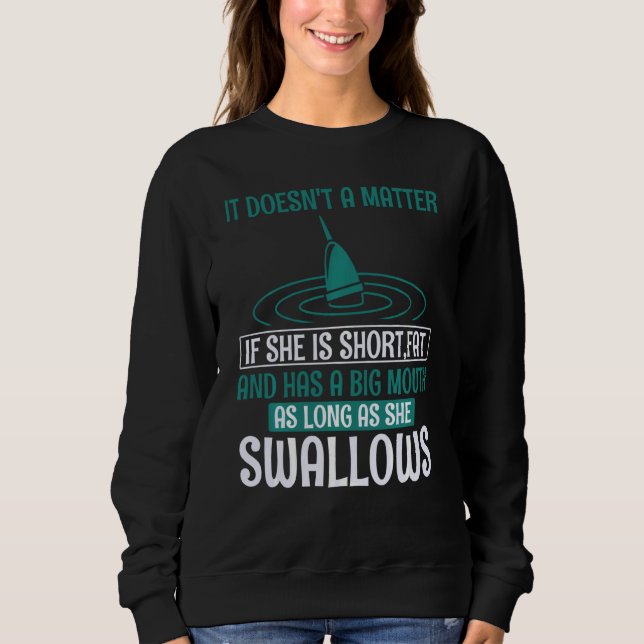 Sweatshirt Rangs de pêche pêche paroles de pêche Swea de pêch (Devant)