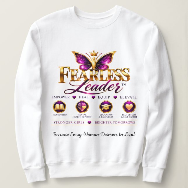 Sweatshirt Rappel à être sans peur (Design devant)