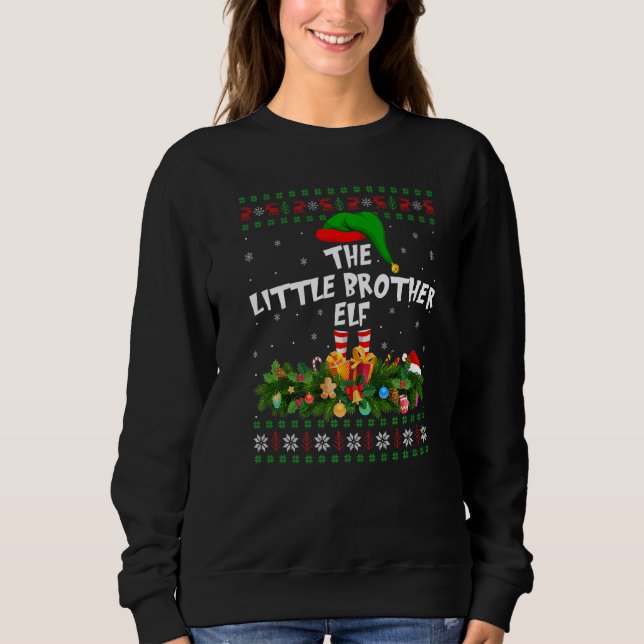 Sweatshirt Rapprocher Famille laid Le Petit Frère Elf Christ (Devant)