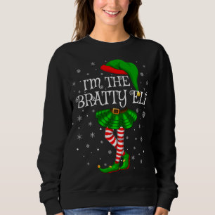 Sweatshirt Rapprocher le groupe de famille Je suis l'elfe bra