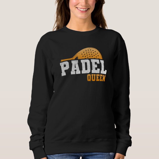 Sweatshirt Raquette de backhand de la Reine Princesse de tenn (Devant)
