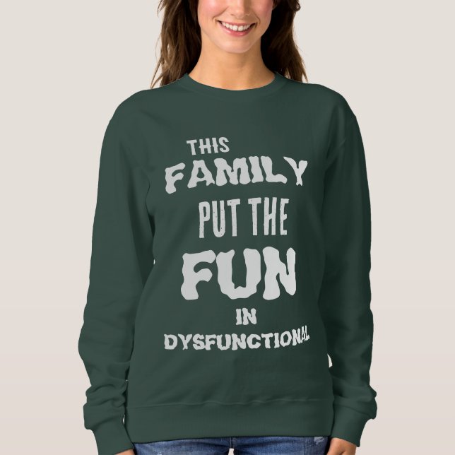 Sweatshirt Rassemblement de famille amusant (Devant)