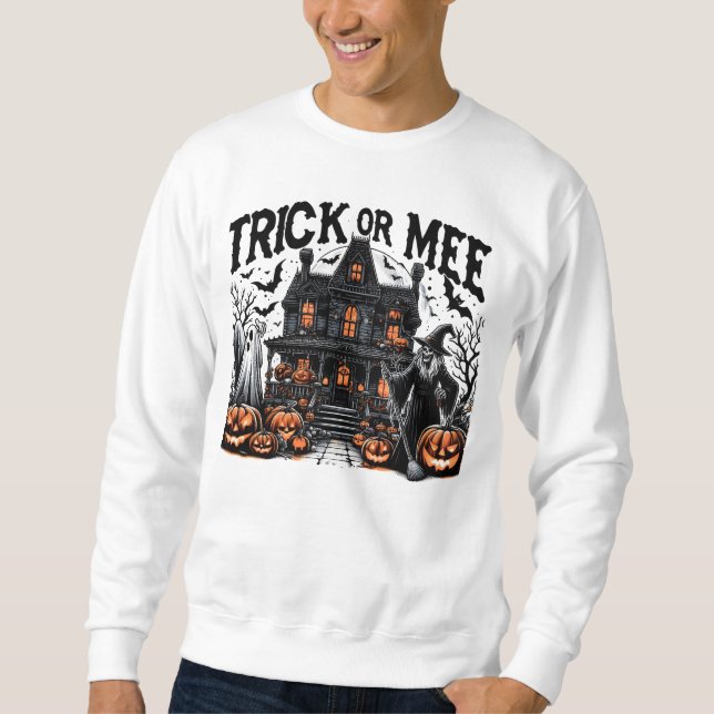 Sweatshirt Rassemblement d'Halloween éffrayant avec des citro (Devant)