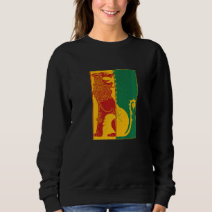 Sweatshirt Rasta Lion Couleurs Jamaïcaines Rastafari Pour Reg