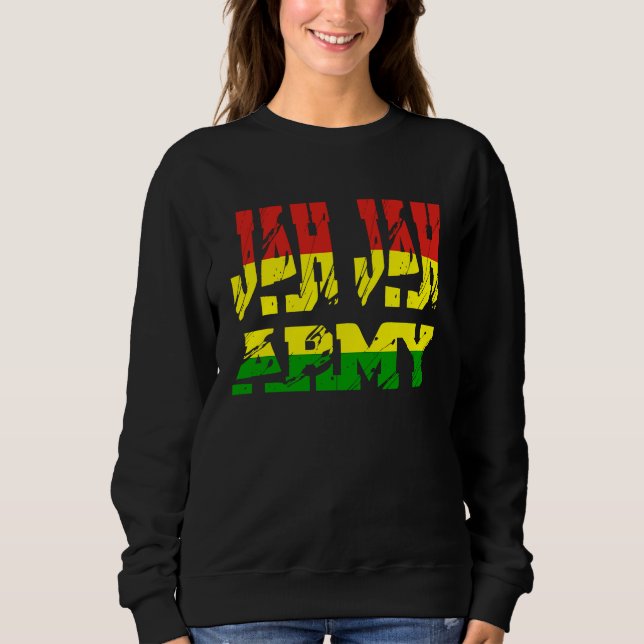 Sweatshirt Rastafari Soldier of Jamaica Souvenir Rasta Roots  (Devant)