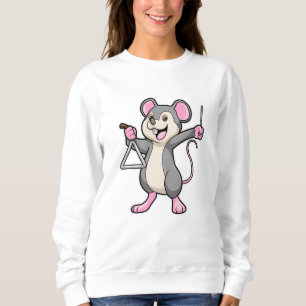 Sweatshirt Rat à Musique avec Triangel