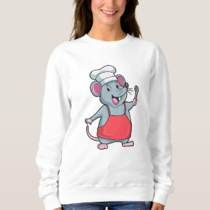Sweatshirt Rat comme Chef avec tablier de Cuisine et cuillère