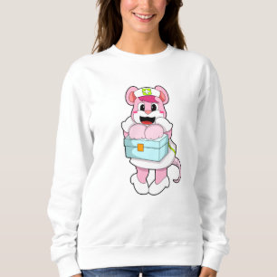 Sweatshirt Rat comme infirmière avec boîte