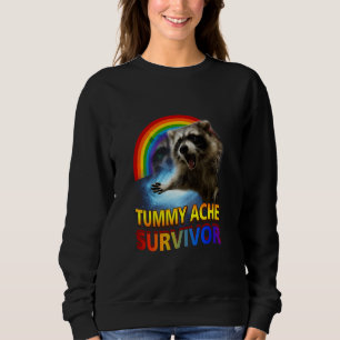 Sweatshirt Raton laveur survivant de mal de ventre Raton lave