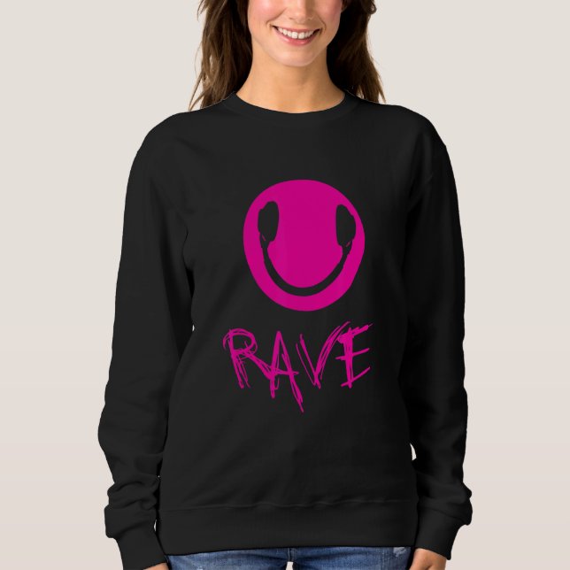 Sweatshirt Rave Techno Raver (Devant)