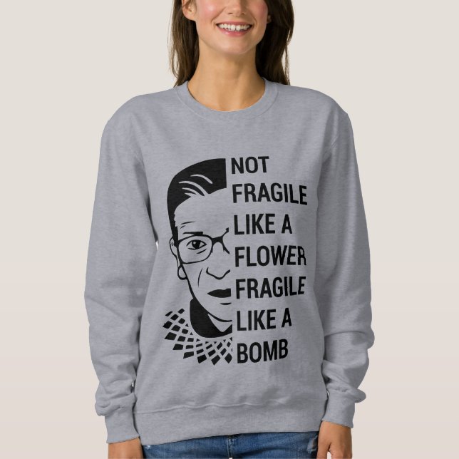 Sweatshirt RBG célèbre, Ruth Bader Ginsburg, RBG féministe (Devant)