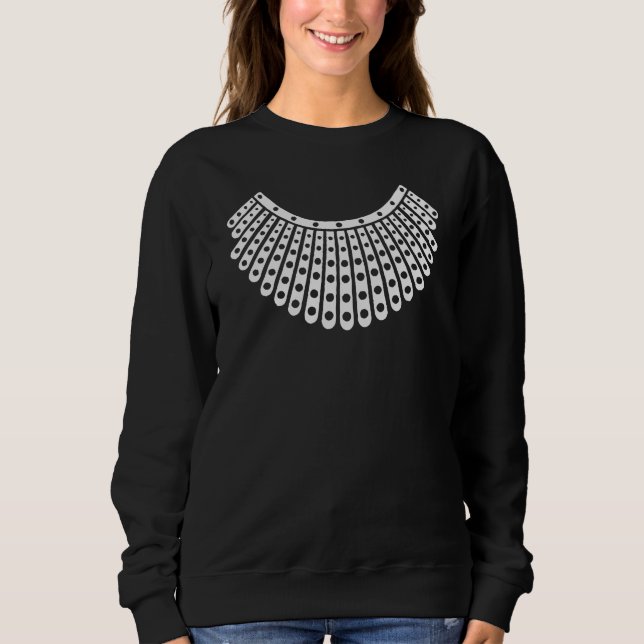 Sweatshirt RBG Ruth Bader Ginsburg, Collier dissident (Devant)