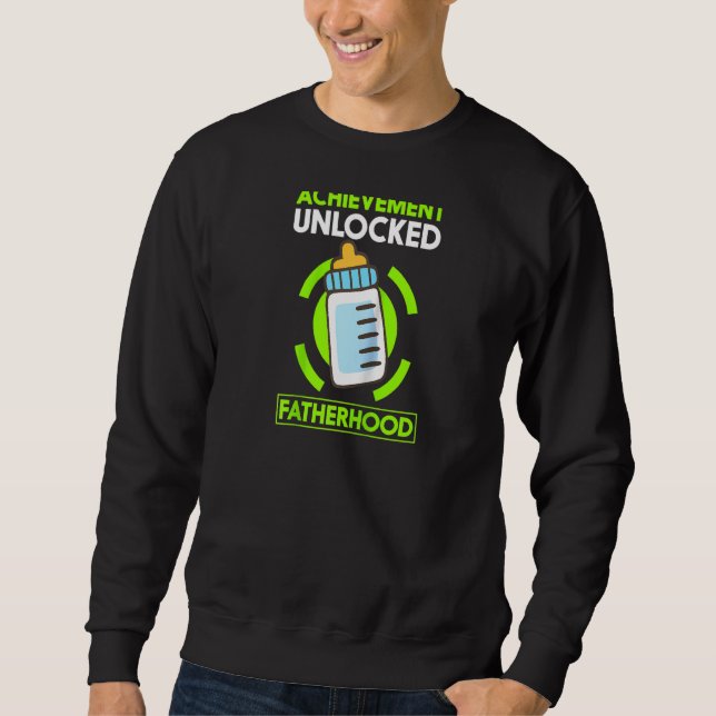 Sweatshirt Réalisation Patrie Déverrouillée Drôle Papa Raglan (Devant)