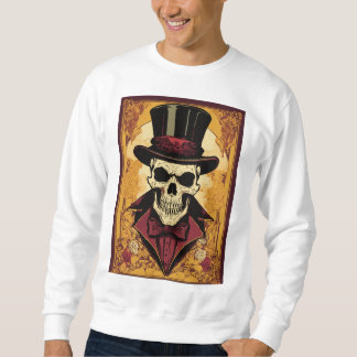 Sweatshirt Rébellion audacieuse : T-shirt crâne et crossbone 