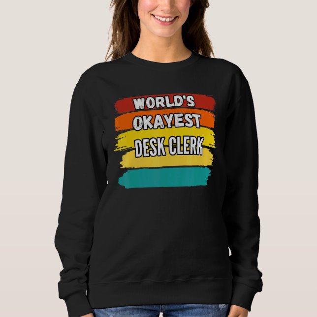 Sweatshirt Réceptionniste Mondes Meilleur Réceptionniste de l (Devant)