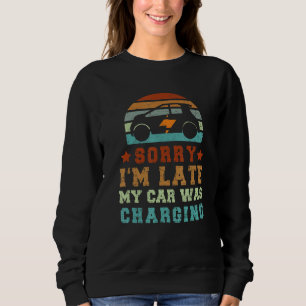 Sweatshirt Recharge de voiture Batterie Voiture électrique Vé