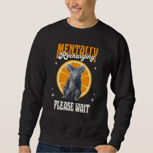 Sweatshirt Recharge mental de koala introverti Mood Design