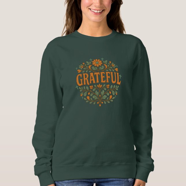 Sweatshirt Reconnaissant - Chrétien (Devant)