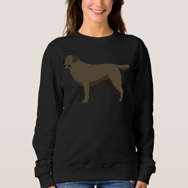 Sweatshirt Récupérateur de chocolat Labrador 1 (Devant)