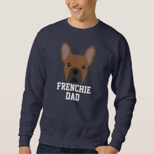 Sweatshirt Red Fawn French Bulldog Chien Papa