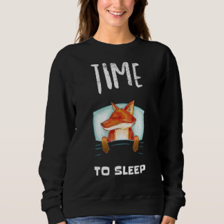 Sweatshirt Red Fox Nap Sommeil Sommeil Nap Pajamas Pyjama Nig