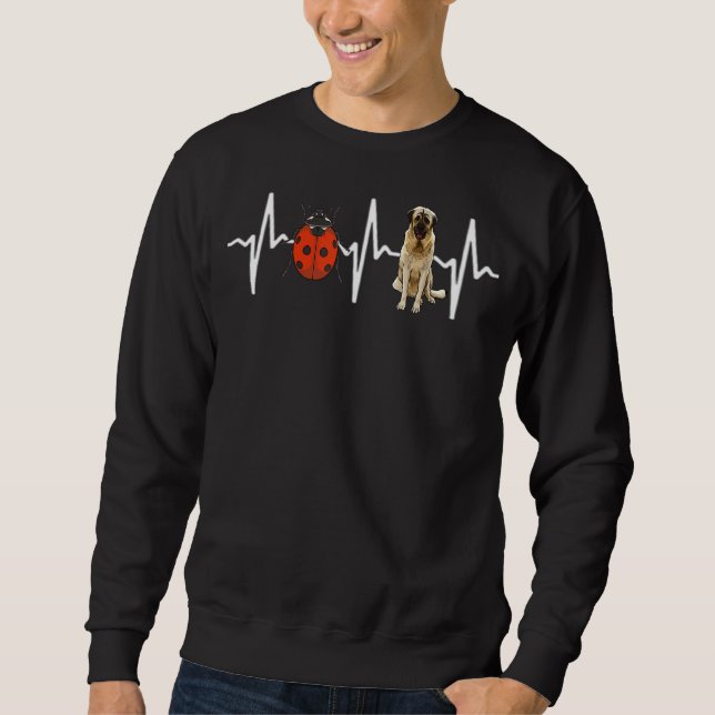Sweatshirt Red Ladybug Chien de Berger Anatolien Chien de Coe (Devant)