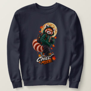 Sweatshirt Red Panda Chill Mode School Adventure