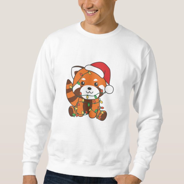 Sweatshirt Red Panda Christmas Winter Animals Red Pandas (Devant)