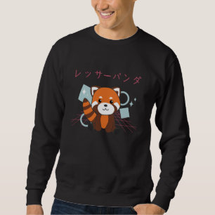 Sweatshirt Red Panda Japon Retro 90s Kawaii Animaux Anime