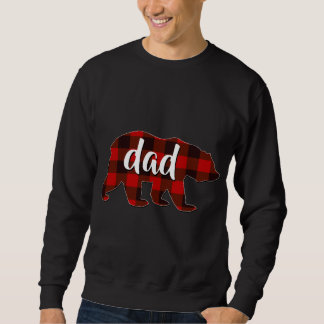 Sweatshirt Red Plaid Papa Buffalo Correspondant Famille Papa