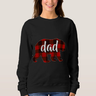 Sweatshirt Red Plaid Papa Buffalo Correspondant Famille Papa