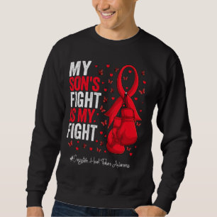 Sweatshirt Red Ribbon Son Congestive Incapacité cardiaque
