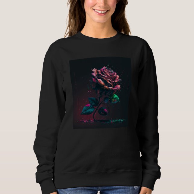 Sweatshirt Red Rose  12 (Devant)
