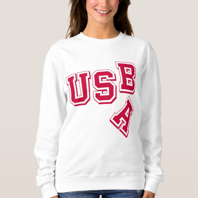 Sweatshirt Red USA-USB - Un empire déchiré - Style satirique (Devant)