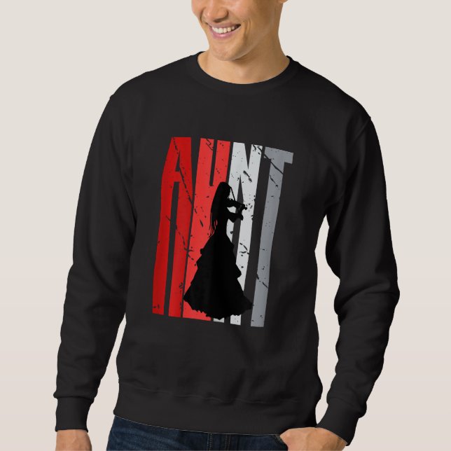 Sweatshirt Red Violin Aunt Violinist Girls Plays The Violin O (Devant)